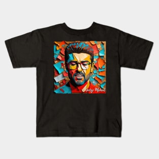 George Michael // Paper Art Kids T-Shirt